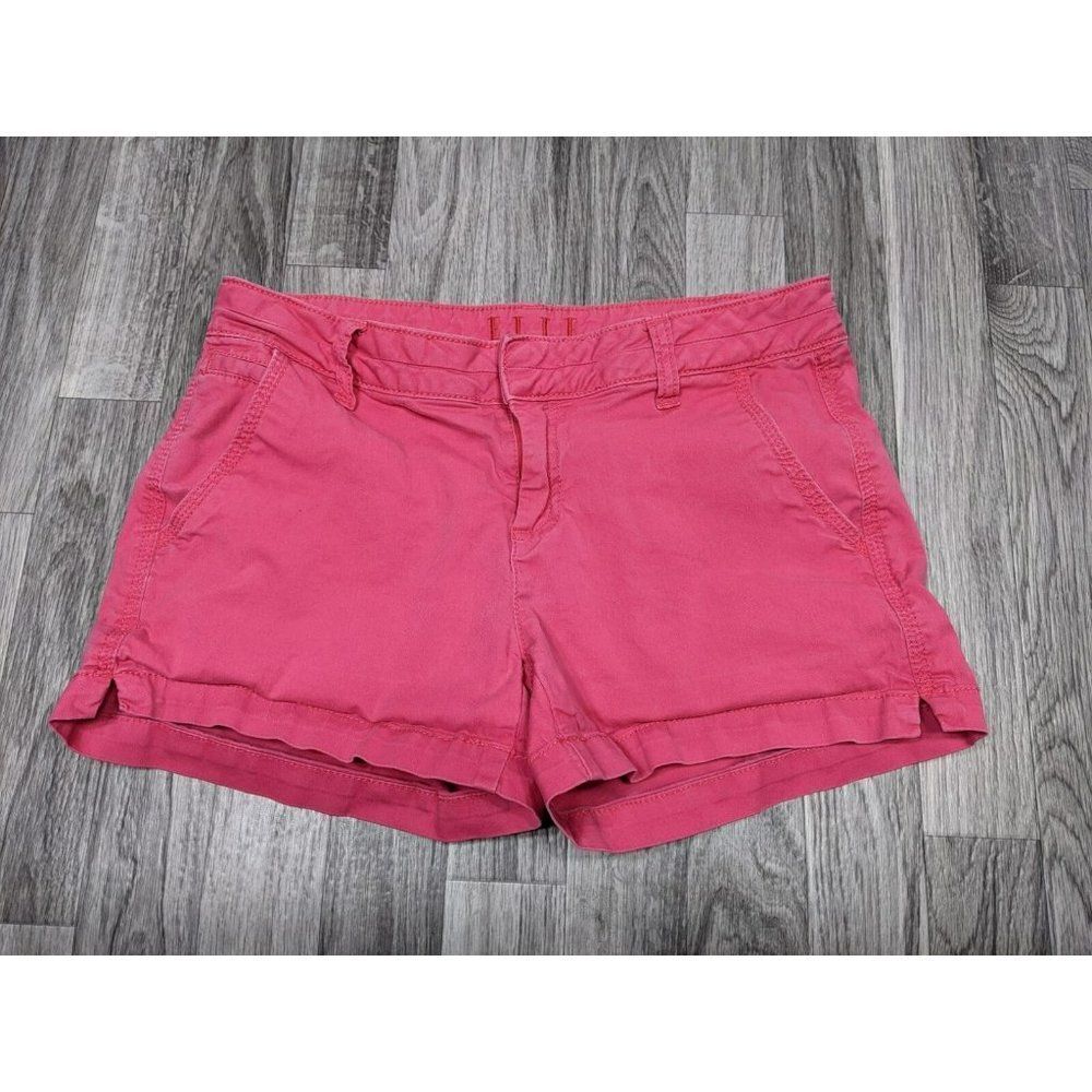 (3/$27) Elle Womens Size 6 Pockets Pink Chino Shorts